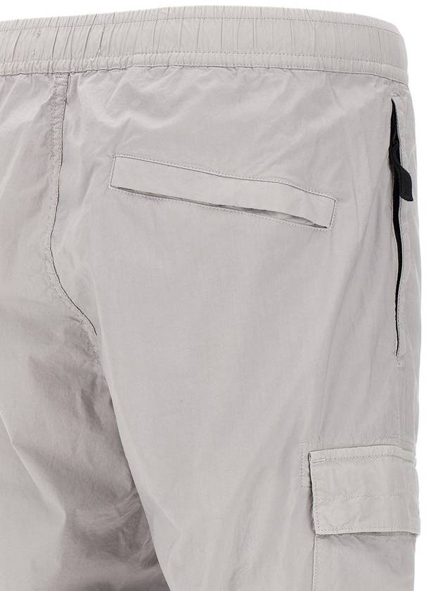 Stone Island Logo Patch Cargo Pants - STONE ISLAND - BALAAN 4