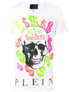 Neon Skull Graphic TShirt MTK3018 PJY002N 01 - PHILIPP PLEIN - BALAAN 2