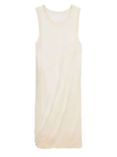 Bubble Knit Sleeveless Midi Dress Ivory - HELMUT LANG - BALAAN 2