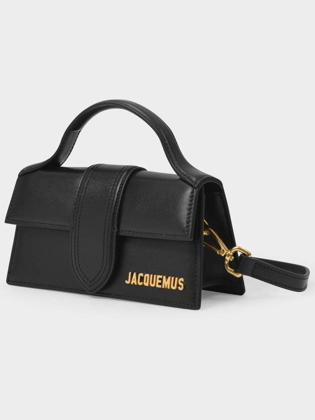 Le Bambino Gold Hardware Logo Mini Tote Bag Black - JACQUEMUS - BALAAN 3