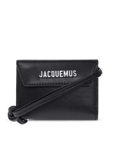 Le Porte Card Wallet Black - JACQUEMUS - BALAAN 1