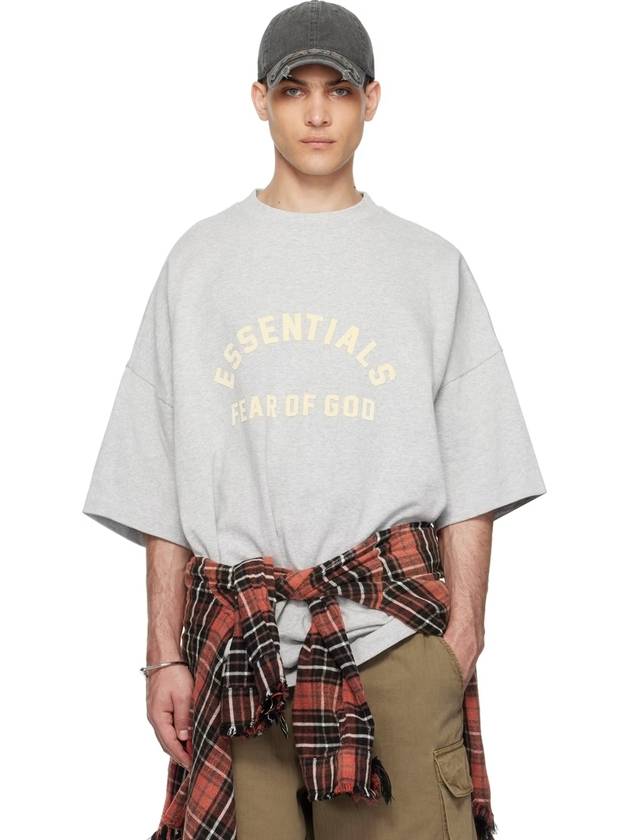 24SS Heavy Jersey Crew Neck Short Sleeve T-Shirt Light Header - FEAR OF GOD ESSENTIALS - BALAAN 1