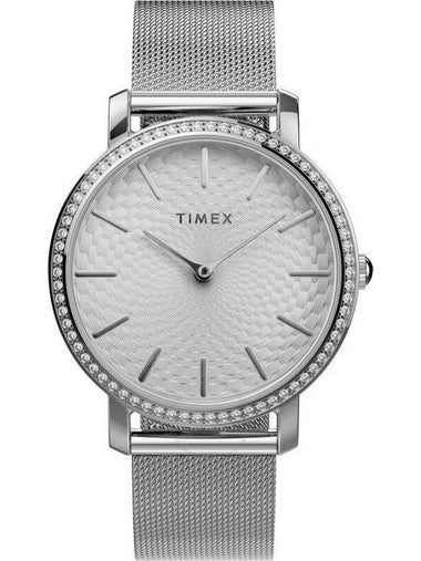 Timex Transcend Quartz Crystal Silver-Tone Dial Ladies Watch TW2V52400 - TIMEX - BALAAN 1