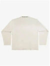 Oversized Crew Neck Long Sleeve T-Shirt White - BALENCIAGA - BALAAN 2