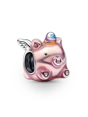 Flying Unicorn Pig Bracelet Charm Pink - PANDORA - BALAAN 1