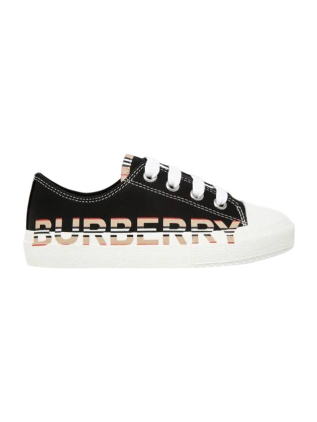 Kids Logo Print Sneaker Black - BURBERRY - BALAAN 1