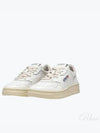 Men's Medalist Leather Low Top Sneakers White - AUTRY - BALAAN 2