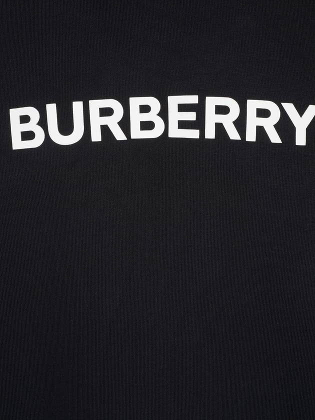 Logo Print Hoodie Black - BURBERRY - BALAAN 4