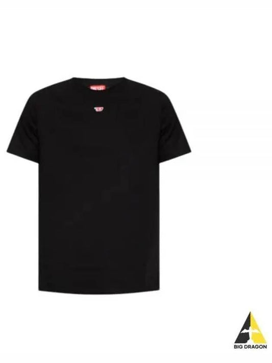 Men's T Diego D Patch Short Sleeve T-Shirt Black - DIESEL - BALAAN 2