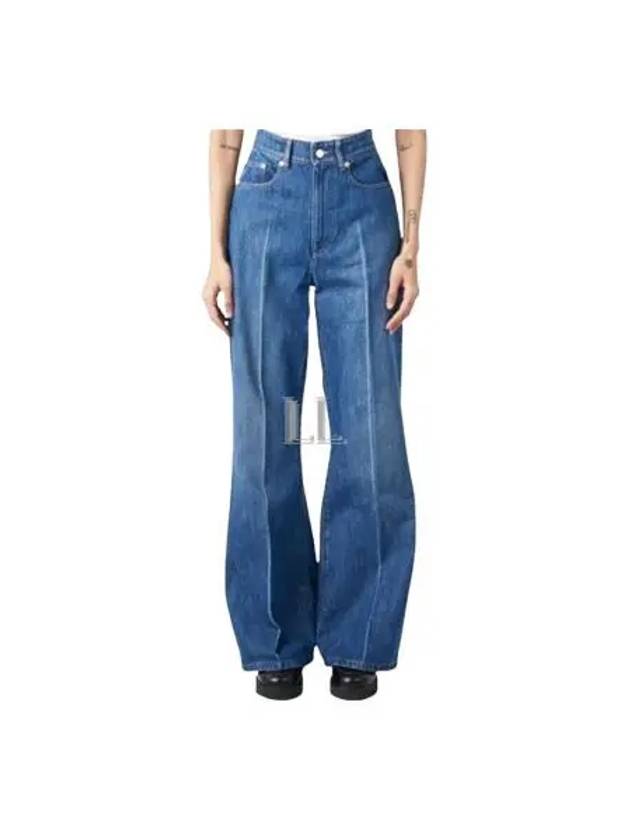 Clinteau High Rise Wide Jeans Stonewashed Indigo - A.P.C. - BALAAN 2