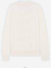 Pique Fox Head Round Neck Knit Top Ecru - MAISON KITSUNE - BALAAN 3