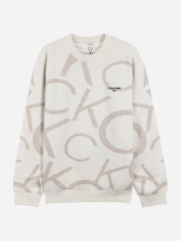 Men s CK Big Logo Wool Knit Sweater CA1SW230512 - CALVIN KLEIN GOLF - BALAAN 4