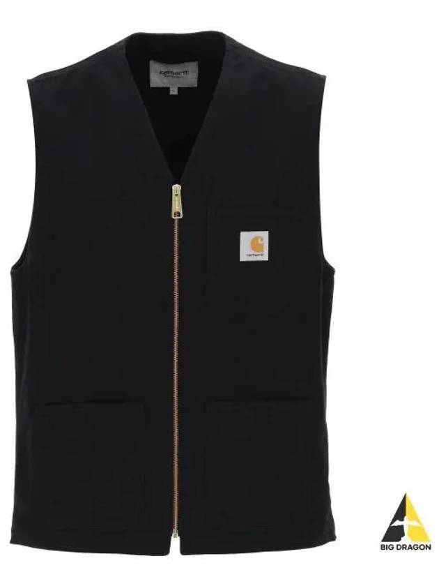 Arbor Cotton Canvas Vest Black - CARHARTT WIP - BALAAN 2