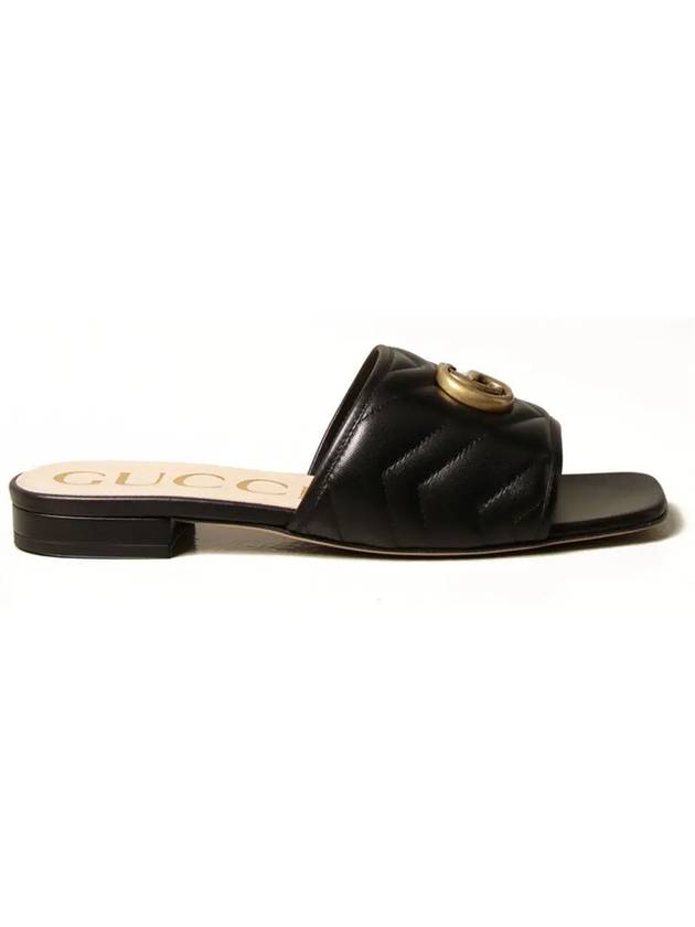 Double G Matelasse Slippers Black - GUCCI - BALAAN 2