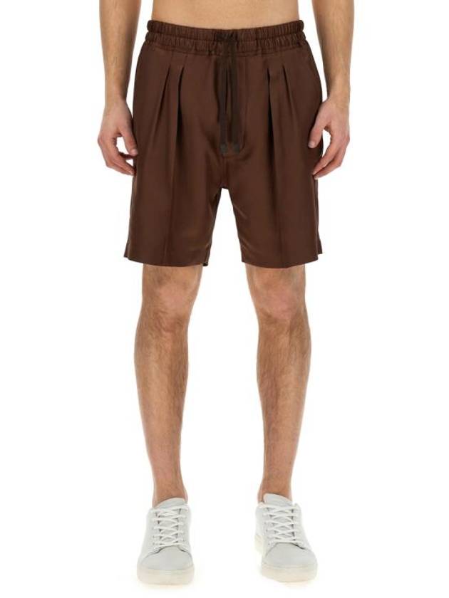 Short Pants SSC001 FMS026S24KB650 BROWN - TOM FORD - BALAAN 1