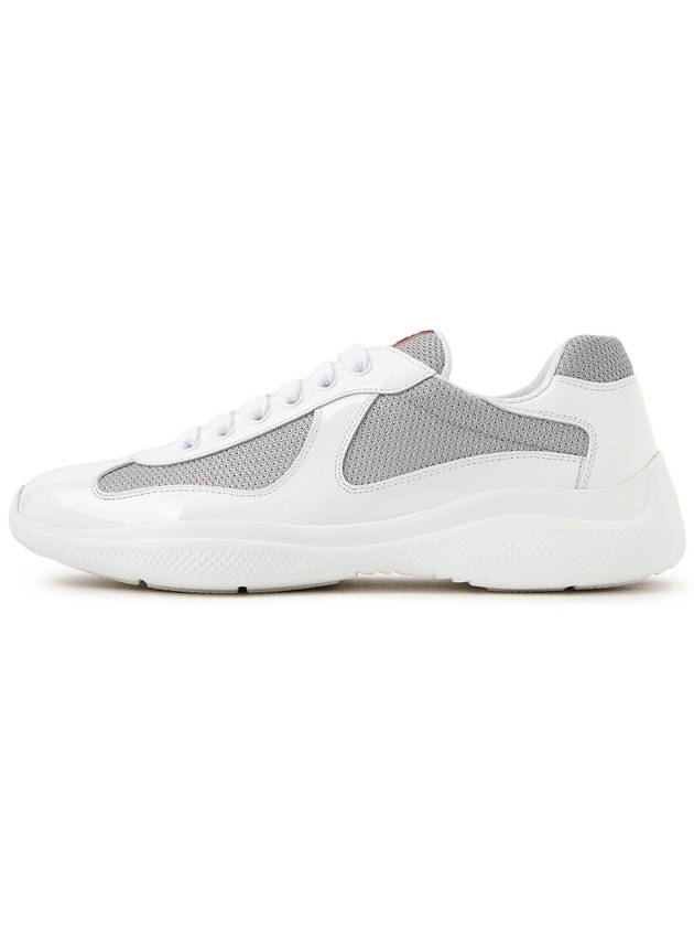 America's Cup Low Top Sneakers Silver White - PRADA - BALAAN 5