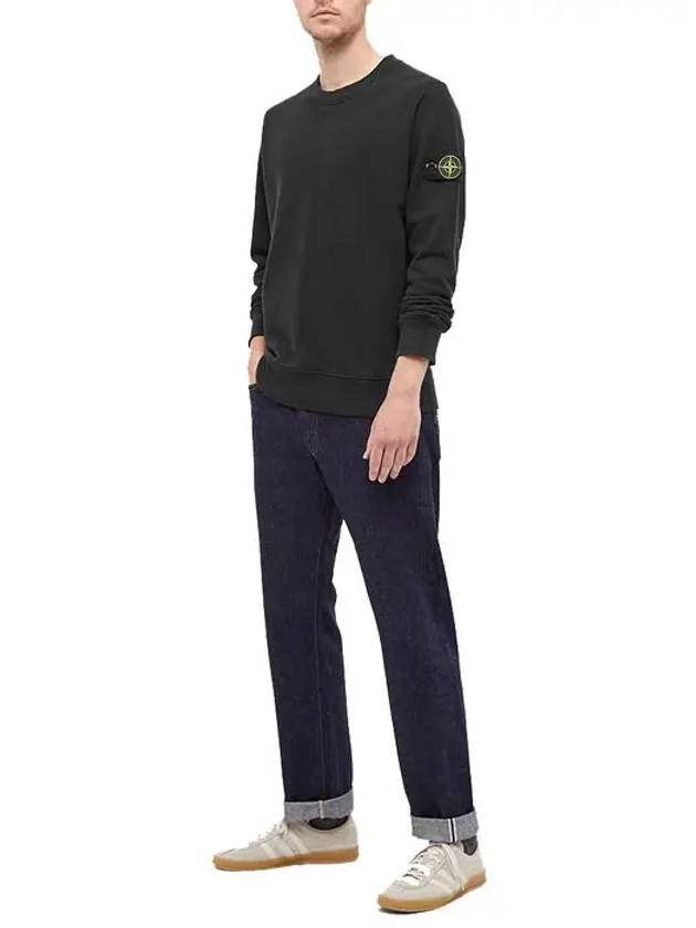 Wappen Patch Crewneck Sweatshirt Black - STONE ISLAND - BALAAN 6