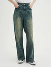 Easy washed wide denim pants vintage blue - BLONDNINE - BALAAN 3