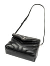 Toy Loulou Strap Shoulder Bag In Quilted Leather Black - SAINT LAURENT - BALAAN 5