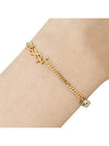 Opyum Heart Chain Bracelet Gold - SAINT LAURENT - BALAAN 2