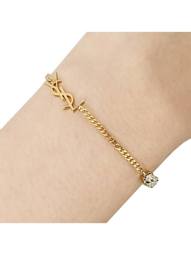 Opyum Heart Chain Bracelet Gold - SAINT LAURENT - BALAAN 2