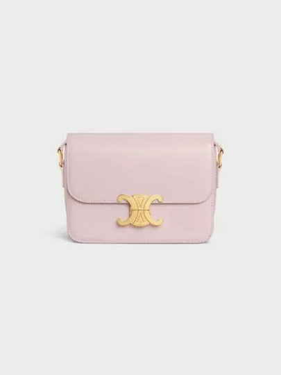 Teen Triomphe Shiny Calfskin Cross Bag Pastel Pink - CELINE - BALAAN 2