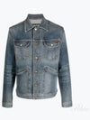 Classic Logo Tab Flap Pocket Denim Jacket Blue - TOM FORD - BALAAN 2