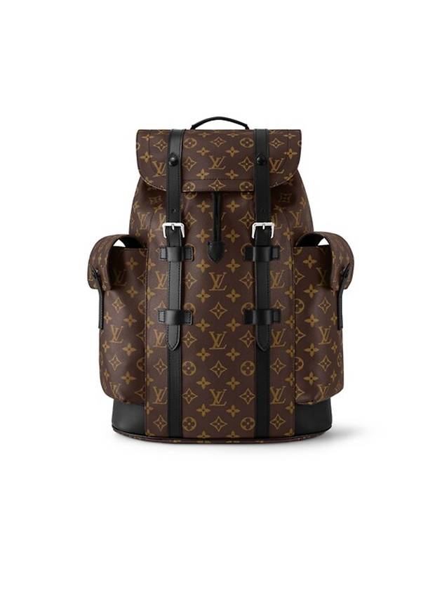 Christopher MM Monogram Macassar Canvas Backpack Brown - LOUIS VUITTON - BALAAN 1