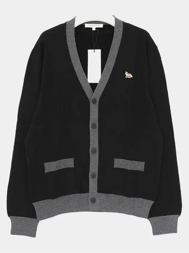 Baby Fox Patch Regular Cardigan Black - MAISON KITSUNE - BALAAN 4