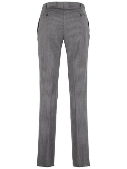 Canali Tailored Wool Trousers - CANALI - BALAAN 2