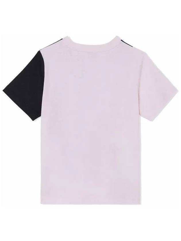 Kids Deer Motif T Shirt Pink Black 8050308 - BURBERRY - BALAAN 3