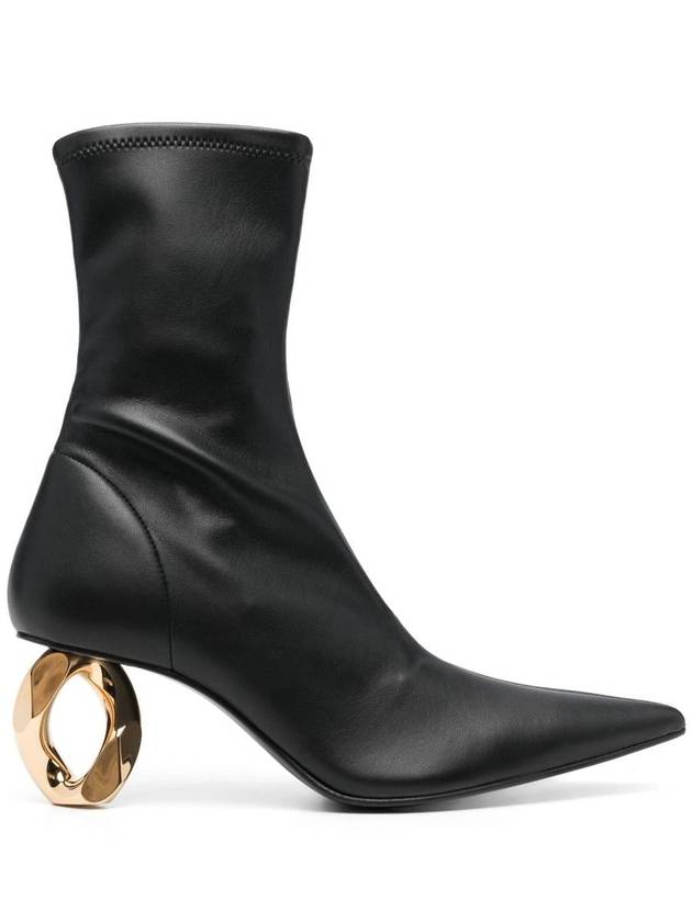 JW Anderson Chain Heel Stretch Ankle Boot Shoes - JW ANDERSON - BALAAN 1