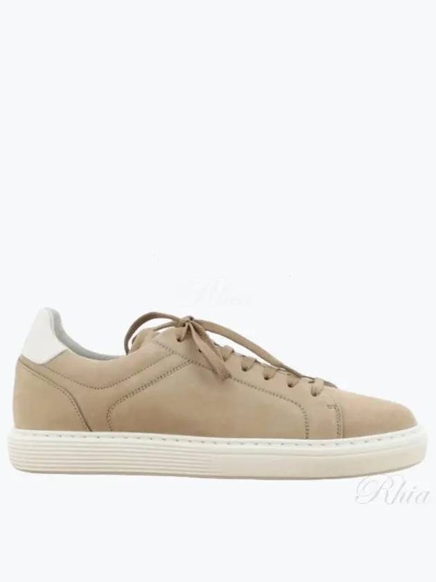 Suede Low Top Sneakers Beige - BRUNELLO CUCINELLI - BALAAN 2