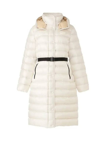 Women s ELVEZIA Hooded Long Padded Jacket White - DUVETICA - BALAAN 2