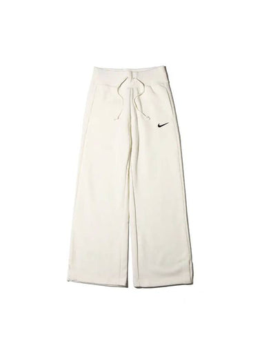 Phoenix Fleece Wide Pants White - NIKE - BALAAN 1