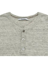 Men's Linen Henry Neck Short Sleeve Knit MMSWL5T51 910 - AT.P.CO - BALAAN 9