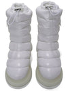 Gaia Logo Patch Pocket Padded Winter Boots White - MONCLER - BALAAN 3