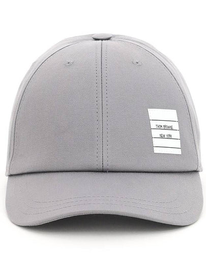 Classic Logo Patch Ball Cap Grey - THOM BROWNE - BALAAN 2