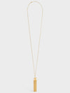 Triomphe Folk Fringe Long Necklace Gold - CELINE - BALAAN 2