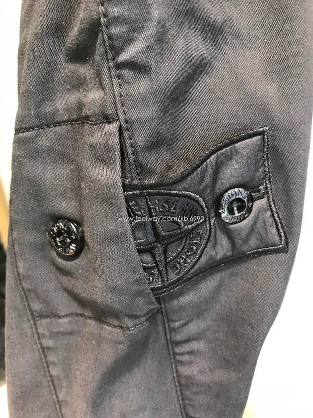 Wappen Shadow Straight Pants Black - STONE ISLAND - BALAAN 6