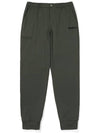 Basic brushed jogger pants KHAKI MAN - MALBON GOLF - BALAAN 1