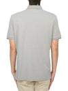 Men's Logo Patch Short Sleeve Polo Shirt Grey - CP COMPANY - BALAAN 4