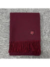 Bold Fox Head Double Face Scarf Red - MAISON KITSUNE - BALAAN 4