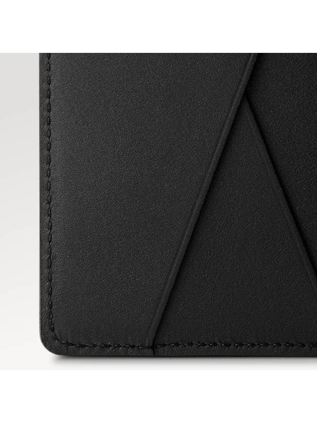 Aerogram Pocket Organizer Card Wallet Black - LOUIS VUITTON - BALAAN 6