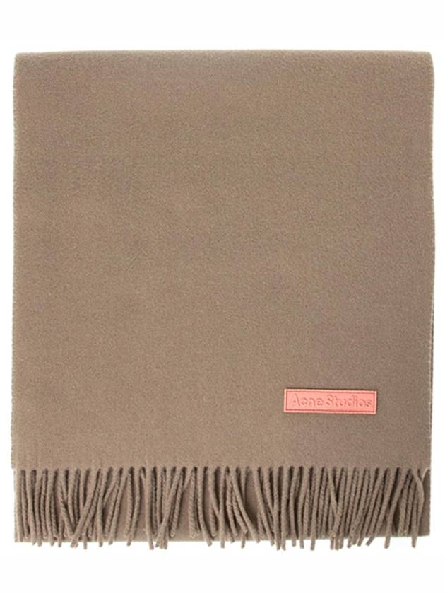 Wool Fringe Muffler Narrow Warm Beige - ACNE STUDIOS - BALAAN 2