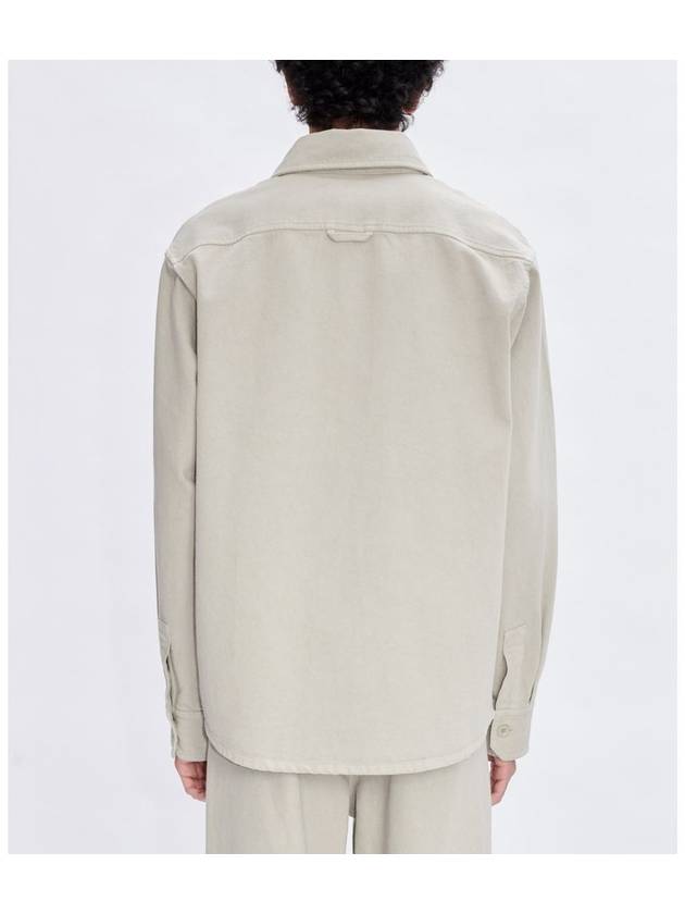 Basile Brodee Long Sleeve Shirt Beige - A.P.C. - BALAAN 4