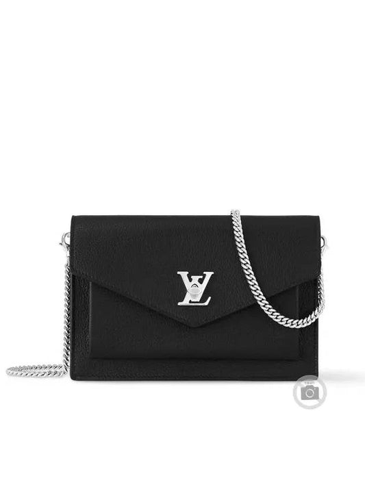 Mylockme Chain Shoulder Bag Black - LOUIS VUITTON - BALAAN 2