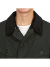 Men's Waxed Cotton Jacket Dark Green - MAISON MARGIELA - BALAAN 10