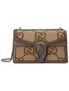 Dionysus Jumbo GG Small Canvas Shoulder Bag Camel Brown - GUCCI - BALAAN 1