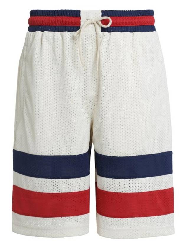 GG Mesh Bermuda Shorts Off White - GUCCI - BALAAN 2